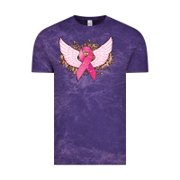 Cloud Purple Cancer ribbon angel wings Cancer Awareness Vintage Tee - HowdyJamesFarm