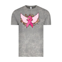 Cloud Rock Cancer ribbon angel wings Cancer Awareness Vintage Tee - HowdyJamesFarm