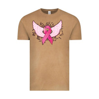 Vintage Camel Cancer ribbon angel wings Cancer Awareness Vintage Tee - HowdyJamesFarm