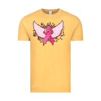 Vintage Mustard Cancer ribbon angel wings Cancer Awareness Vintage Tee - HowdyJamesFarm