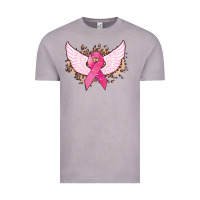 Vintage Zinc Cancer ribbon angel wings Cancer Awareness Vintage Tee - HowdyJamesFarm