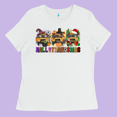 Hallothanksmas Ladies Tee Designed By Texasbilliewilder