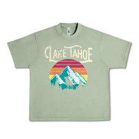 Oil Green Vintage Lake Tahoe Mountains Retro T Urban Heavy Tee - longCreatives