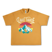 Peanut Butter Vintage Lake Tahoe Mountains Retro T Urban Heavy Tee - longCreatives