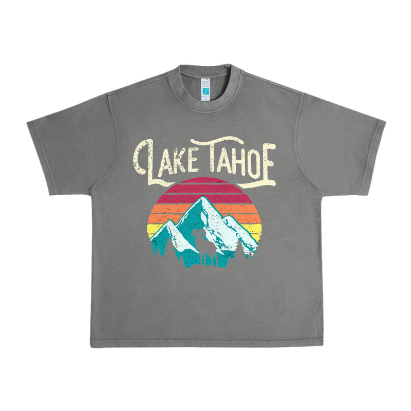 Vintage Lake Tahoe Mountains Retro T Urban Heavy Tee by longCreatives | Teevron