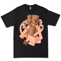 Black Cancer diva peach ribbon Premium Tee - NancyCooperArtShop