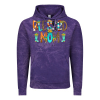 Cloud Purple Blessed Mom Vintage Hoodie - CowCowDesign