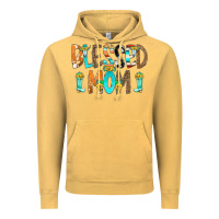 Vintage Mustard Blessed Mom Vintage Hoodie - CowCowDesign