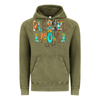 Vintage Olive Blessed Mom Vintage Hoodie - CowCowDesign