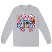 Moon Dust Easter Teacher bunny Long Sleeve Tee - OliviaCreatesArt