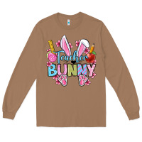 Toasted Coconut Easter Teacher bunny Long Sleeve Tee - OliviaCreatesArt