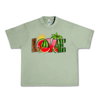 Oil Green love watermelon Urban Heavy Tee - RanaPortraitStore