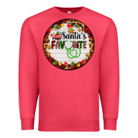 Cardinal santa's favorite custom medical occupation Premium Sweatshirt - AdoDesignShop
