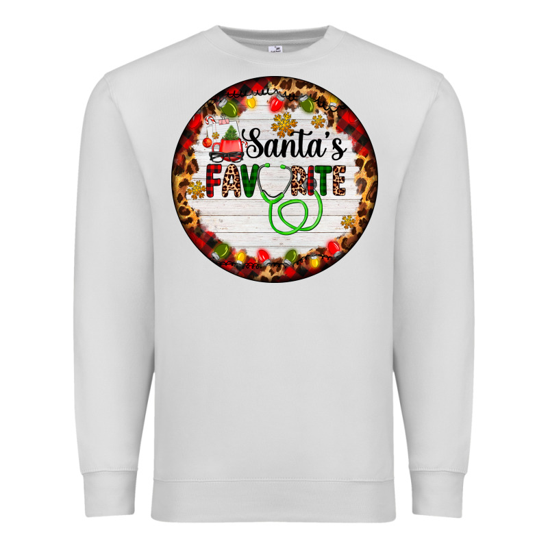 Santa's Favorite Custom Medical Occupation Premium Sweatshirt by AdoDesignShop | Teevron