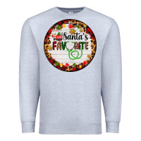 Heather Grey santa's favorite custom medical occupation Premium Sweatshirt - AdoDesignShop