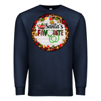 Navy santa's favorite custom medical occupation Premium Sweatshirt - AdoDesignShop
