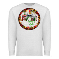Oatmeal Heather santa's favorite custom medical occupation Premium Sweatshirt - AdoDesignShop