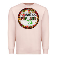 Pale Pink santa's favorite custom medical occupation Premium Sweatshirt - AdoDesignShop
