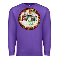 Purple santa's favorite custom medical occupation Premium Sweatshirt - AdoDesignShop