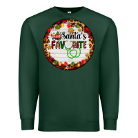 Sports Green santa's favorite custom medical occupation Premium Sweatshirt - AdoDesignShop