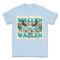 Dusty Blue wallen with bull skull Classic Tee - TumblerDesignByShophia