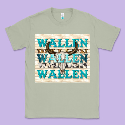 Wallen With Bull Skull Classic Tee Designed By Tumblerdesignbyshophia