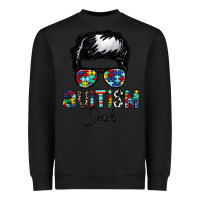 Black autism dad Heavyweight Sweatshirt - CowhideDigitalArt