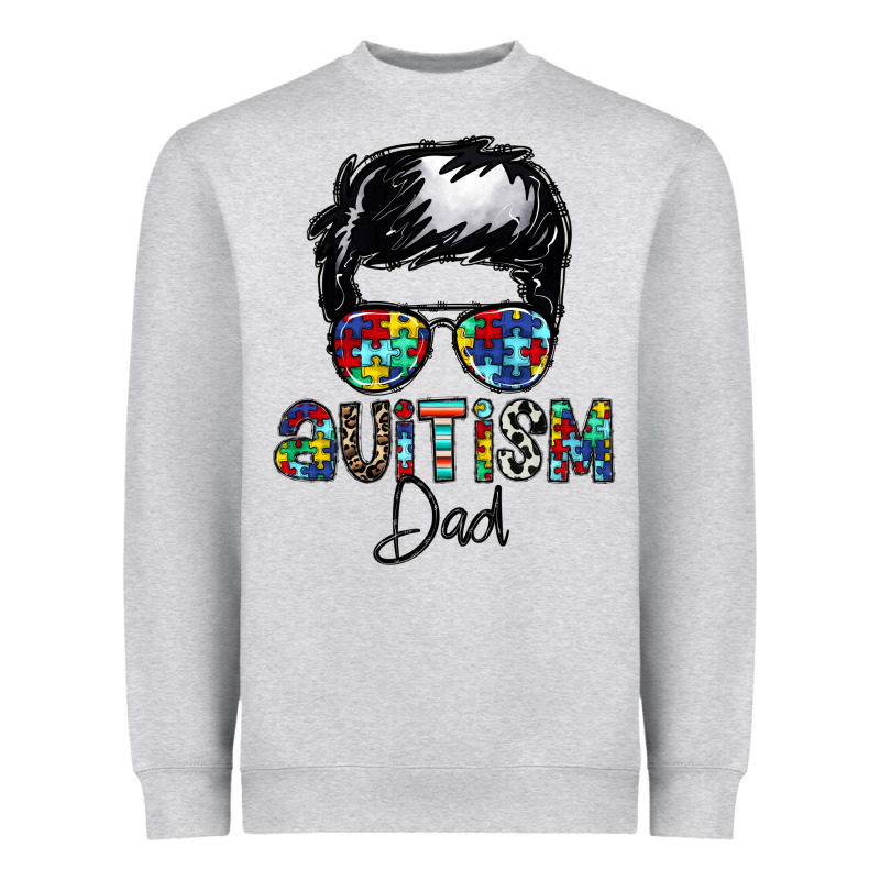 Autism Dad Heavyweight Sweatshirt by CowhideDigitalArt | Teevron
