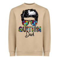 Mushroom autism dad Heavyweight Sweatshirt - CowhideDigitalArt