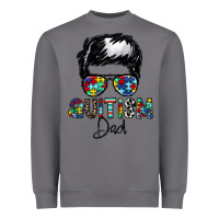 Storm autism dad Heavyweight Sweatshirt - CowhideDigitalArt