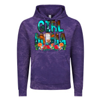 Cloud Purple Girl Mama Flowers Cow Vintage Hoodie - CowCowDesign