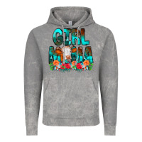 Cloud Rock Girl Mama Flowers Cow Vintage Hoodie - CowCowDesign