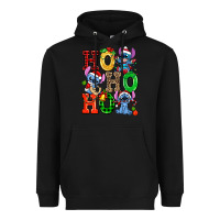 Black ho ho ho stitch Heavyweight Hoodie - AdoDesignShop