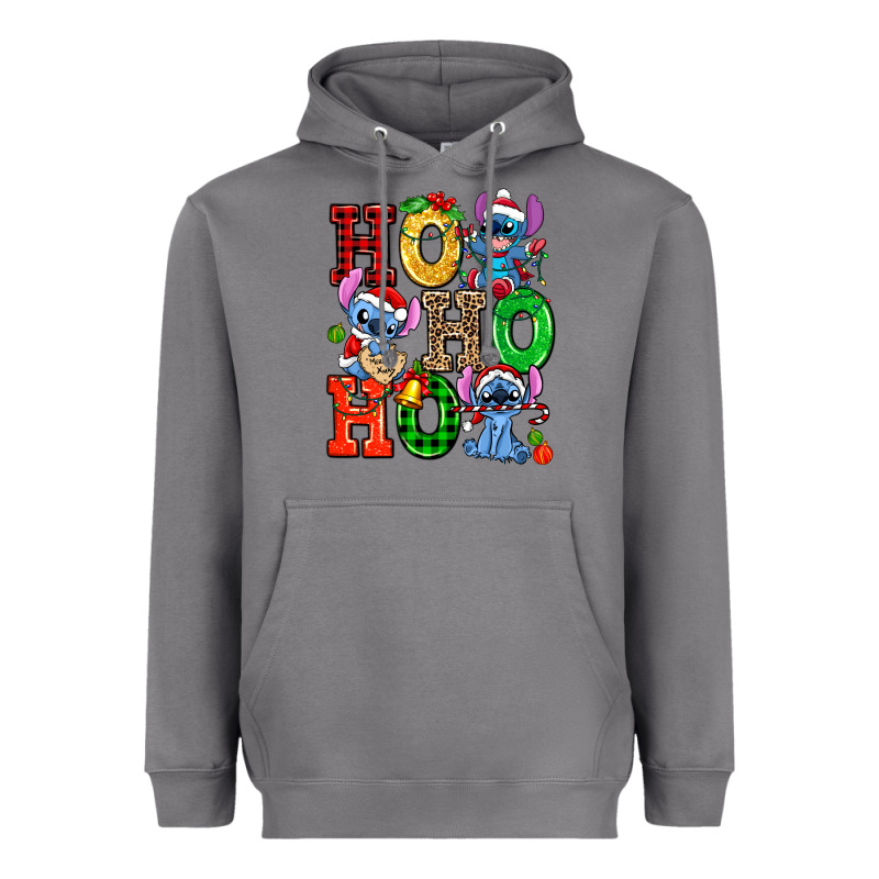Ho Ho Ho Stitch Heavyweight Hoodie by AdoDesignShop | Teevron
