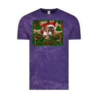 Cloud Purple christmas donkeys Vintage Tee - Jasminsmagicworld