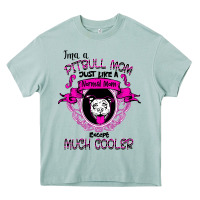 Arona I'm A Pitbull Mom Just Like A Normal Mom Heavy Core Tee - Bettercallsaul