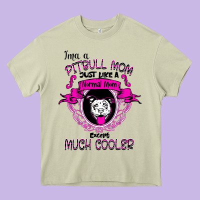I'm A Pitbull Mom Just Like A Normal Mom Heavy Core Tee Designed By Bettercallsaul