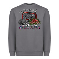 Storm i'm just a woman who loves her hockey player Heavyweight Sweatshirt - SublimationCraftShop