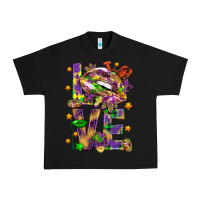 Black Mardi Gras love lips Urban Heavy Tee - HowdyJamesFarm