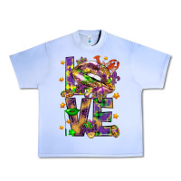 Grape Ice Mardi Gras love lips Urban Heavy Tee - HowdyJamesFarm