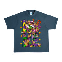 Midnight Navy Mardi Gras love lips Urban Heavy Tee - HowdyJamesFarm