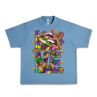 Pebble Blue Mardi Gras love lips Urban Heavy Tee - HowdyJamesFarm
