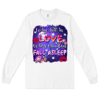 White Why fall in love when you can fall asleep Long Sleeve Tee - FaDigitalArtStudio