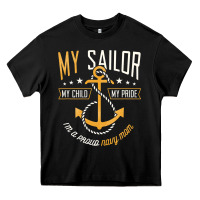 Black Proud Navy Mother for Moms of Sailors Proud Mom Navy Family Heavy Core Tee - longCreatives