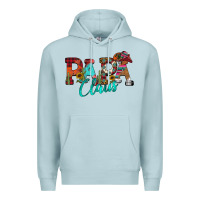 Blue Mist Papa Claus Premium Hoodie - CowhideDigitalArt