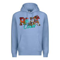 Colony Blue Papa Claus Premium Hoodie - CowhideDigitalArt