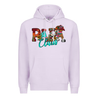 Lilac Papa Claus Premium Hoodie - CowhideDigitalArt