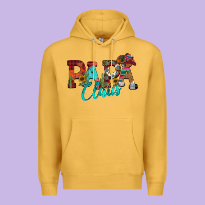 Papa Claus Premium Hoodie Designed By Cowhidedigitalart