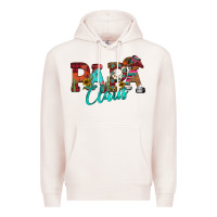 Pale Pink Papa Claus Premium Hoodie - CowhideDigitalArt