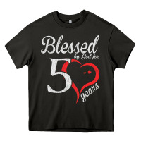 Asphalt Vintage 50th Birthday Blessed By God For 50 Years Birthday Heavy Core Tee - longCreatives